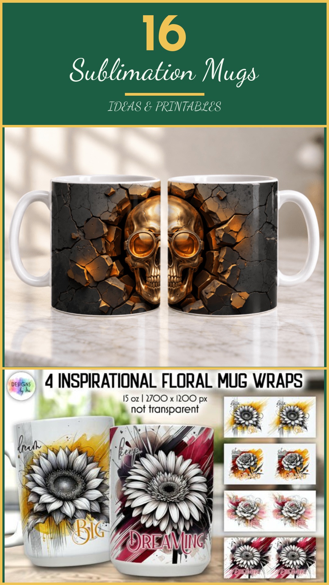 16 Sublimation Mugs